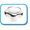 Chrome plated Lobe knob [263] (263501041736)