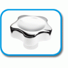 Chrome plated Lobe knob [263] (263400841736)