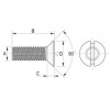 Countersunk screw [080] (080104000002)