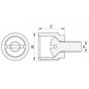Front plate knob [084] (084002559901)
