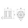 Heavy duty round threaded insert [280-1] (280030522016)