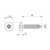 Pan head tapping screw metal DIN 7981 [343-m] (343352540952)